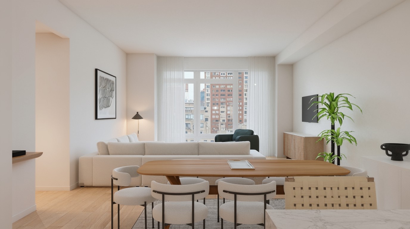 Living + Dining Room view 2