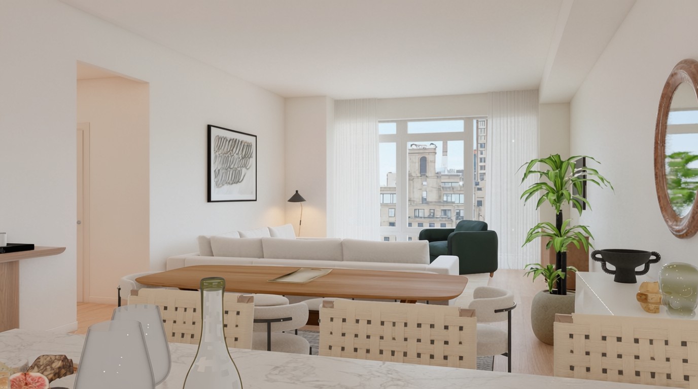 Living + Dining Room view 3
